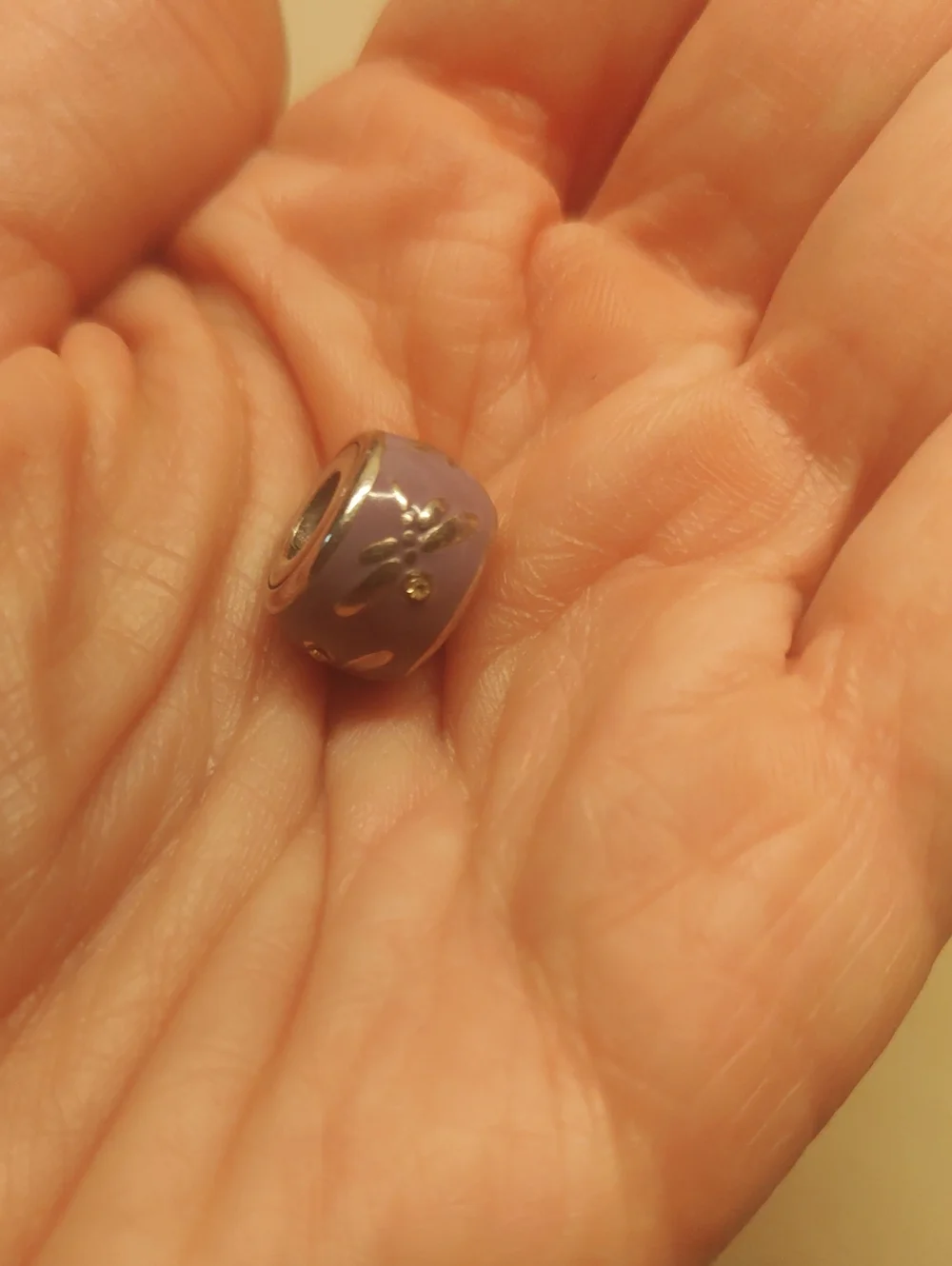 Brighton Rare Dragonfly Lilac Stopper Bead